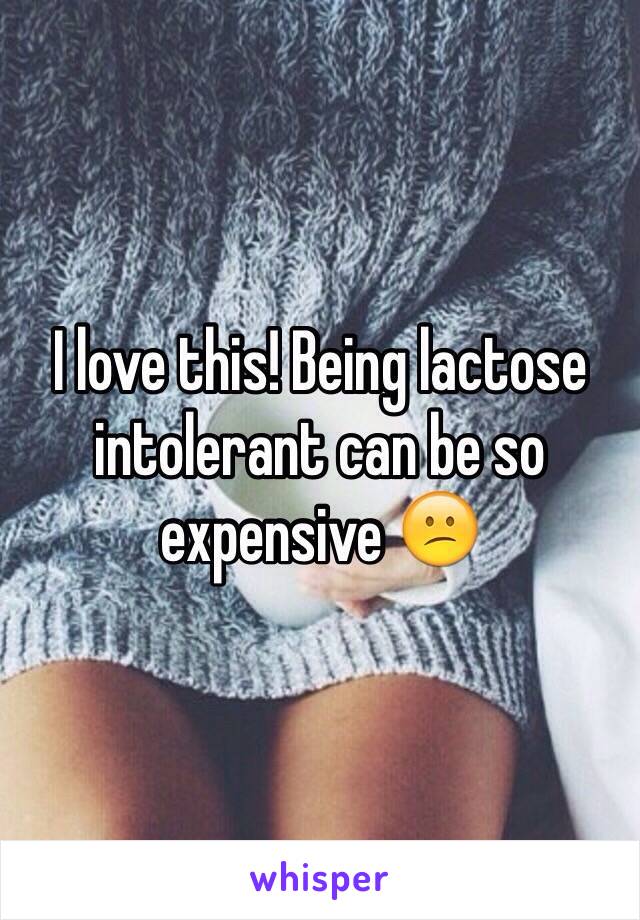 I love this! Being lactose intolerant can be so expensive 😕