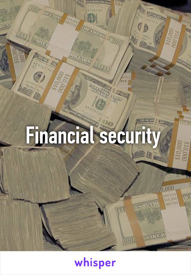 Financial security 