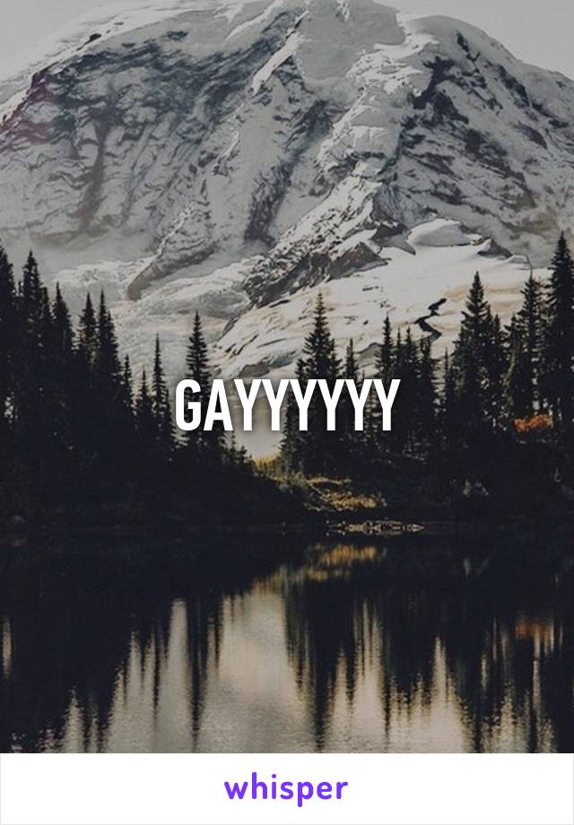 GAYYYYYY