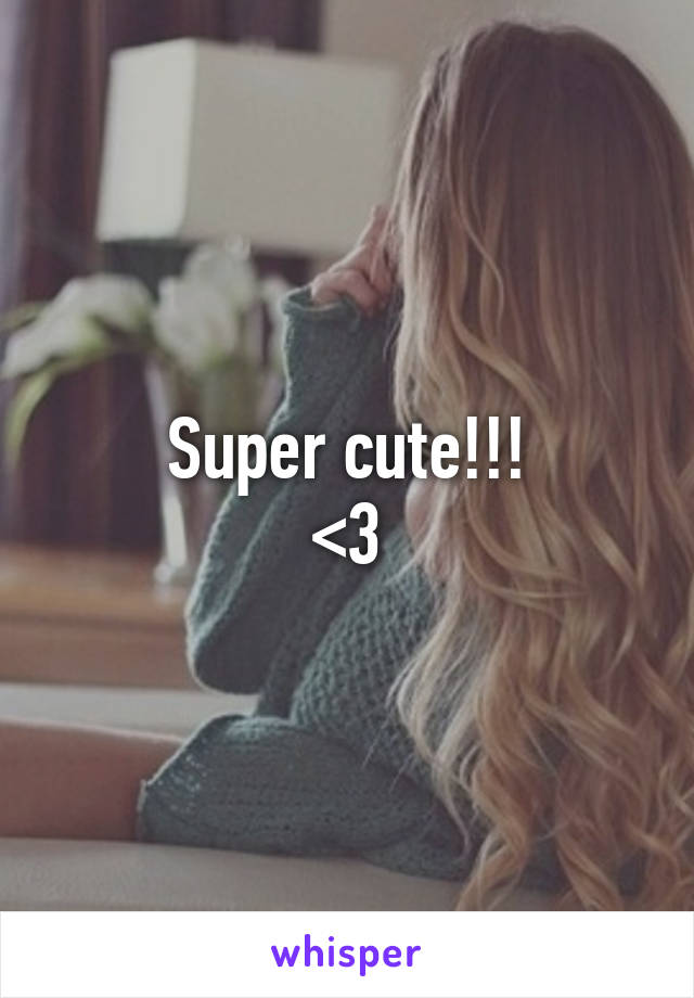 Super cute!!!
<3