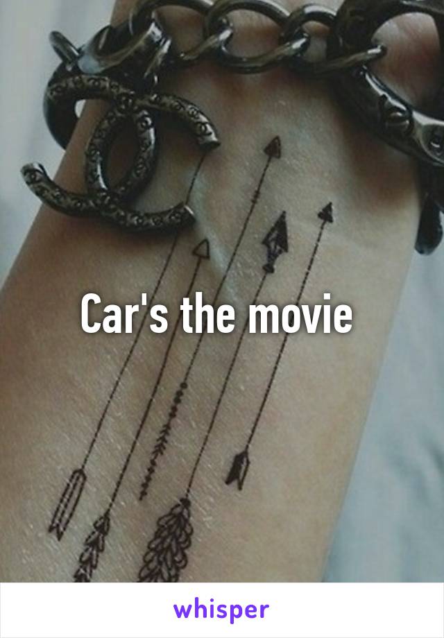 Car's the movie 