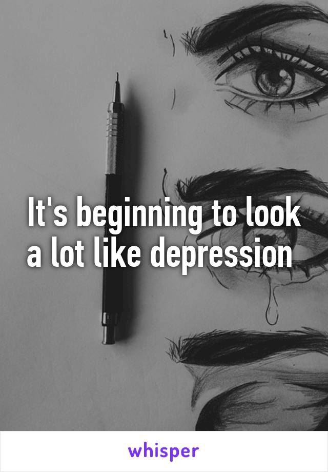 It's beginning to look a lot like depression 