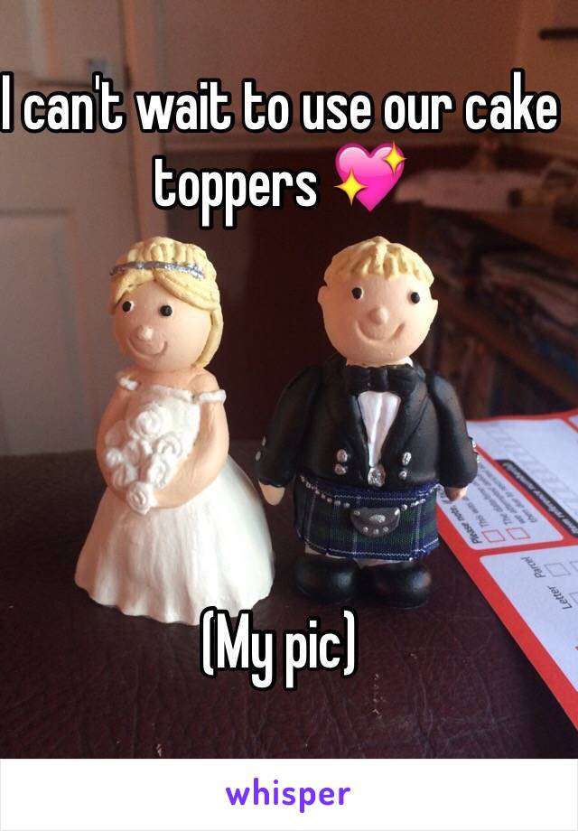 I can't wait to use our cake toppers 💖





(My pic)