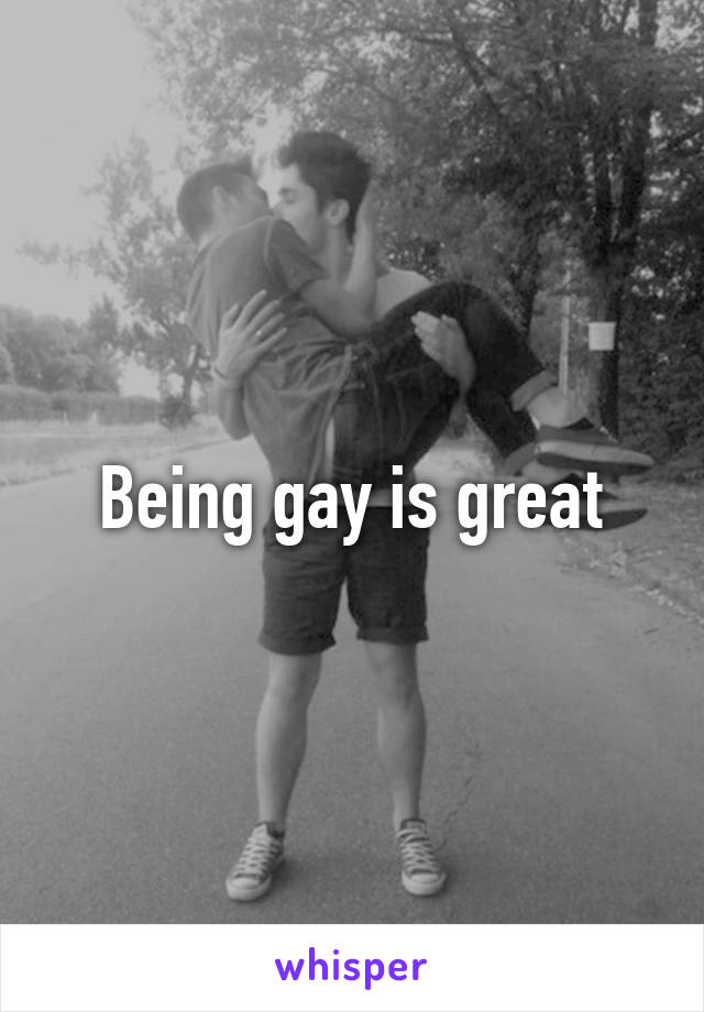 Being gay is great