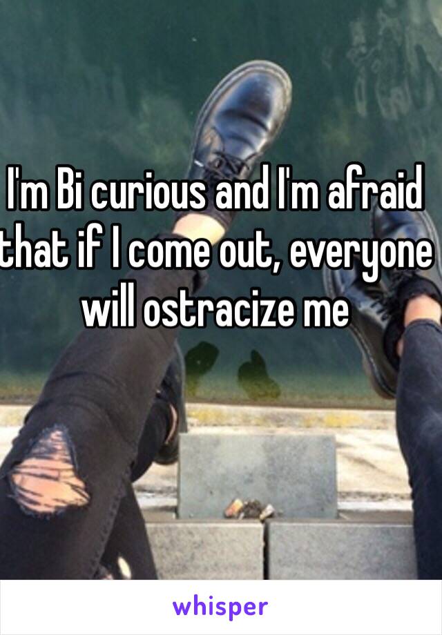 I'm Bi curious and I'm afraid that if I come out, everyone will ostracize me 