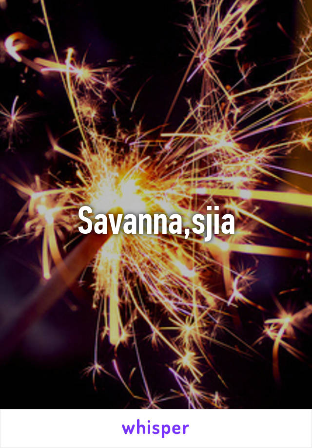 Savanna,sjia