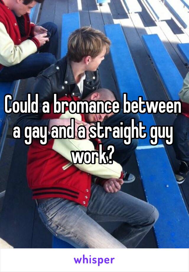 Could a bromance between a gay and a straight guy work?