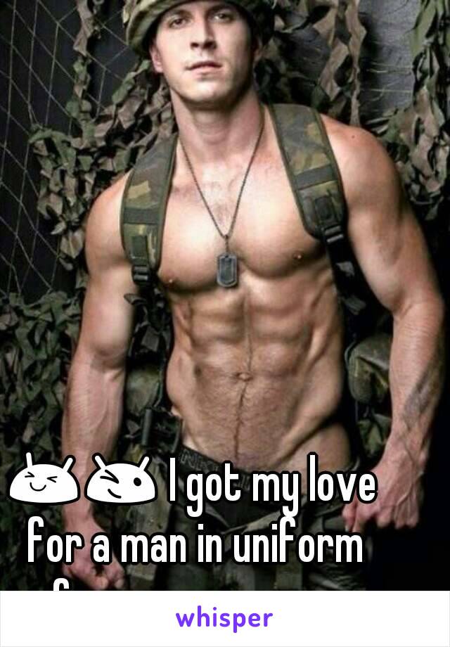 😆😉 I got my love for a man in uniform from my momma 