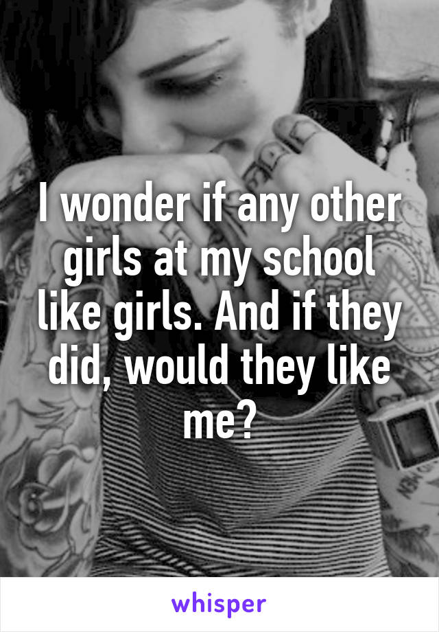 I wonder if any other girls at my school like girls. And if they did, would they like me?