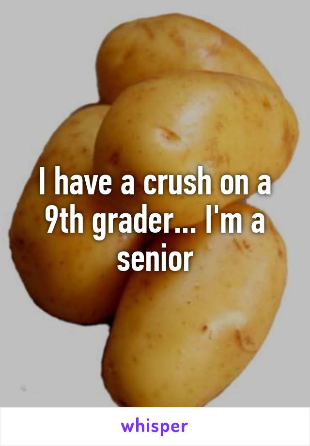 I have a crush on a 9th grader... I'm a senior