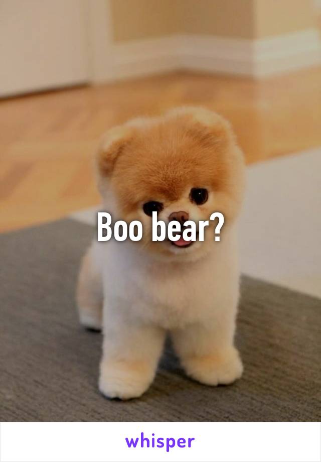 Boo bear?