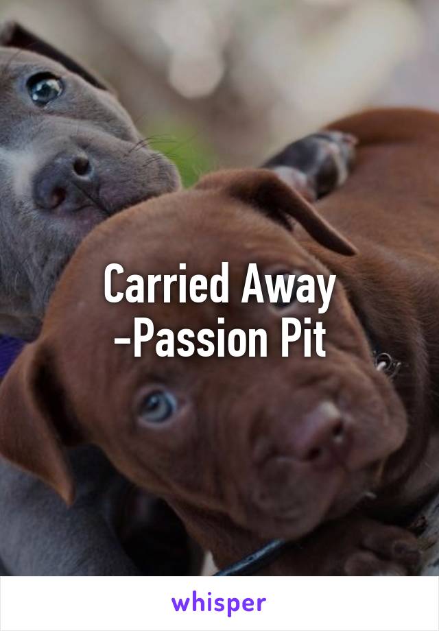 Carried Away -Passion Pit