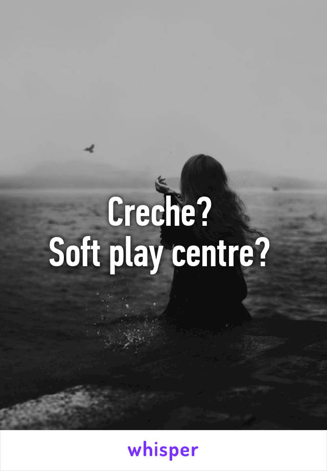 Creche? 
Soft play centre? 