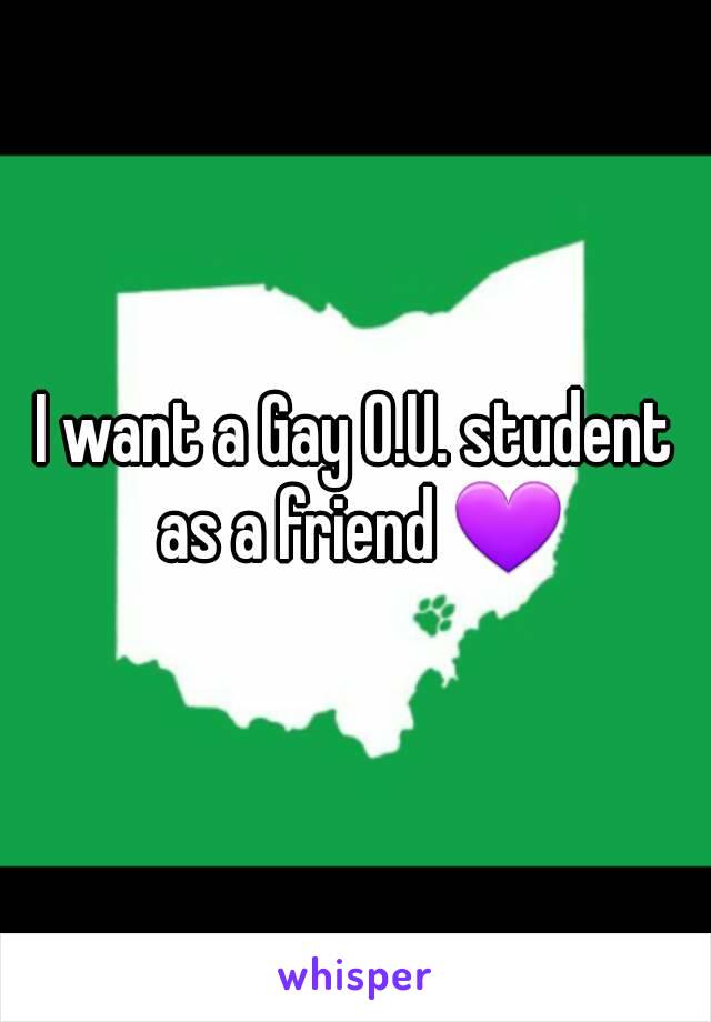 I want a Gay O.U. student as a friend 💜