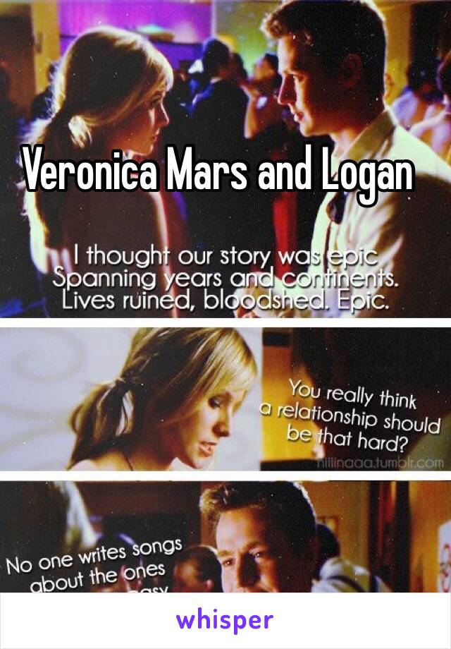 Veronica Mars and Logan 