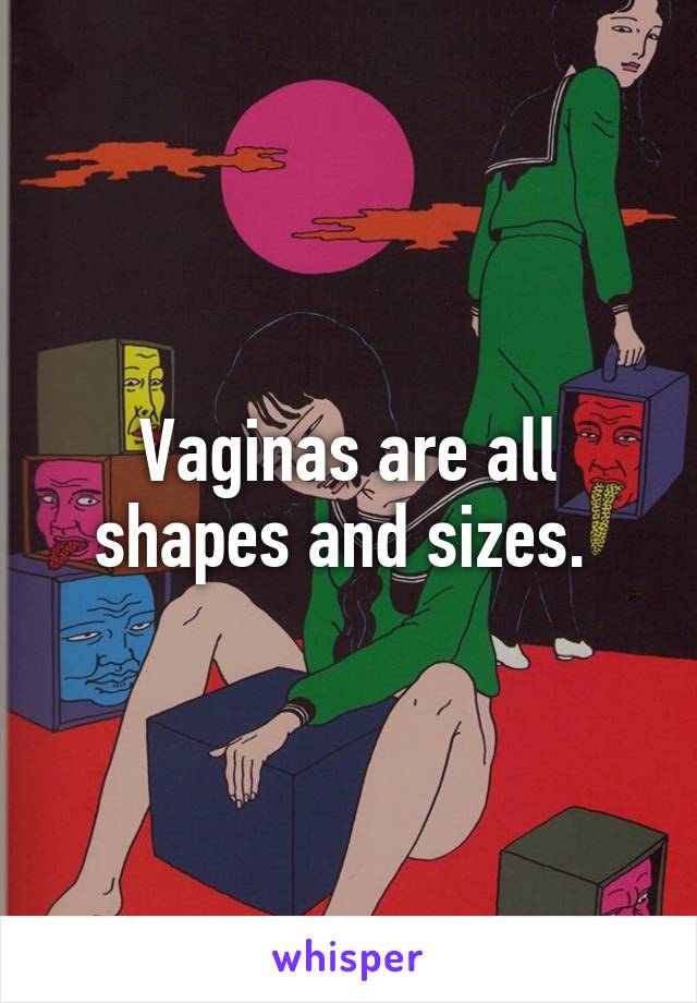 Vaginas are all shapes and sizes. 