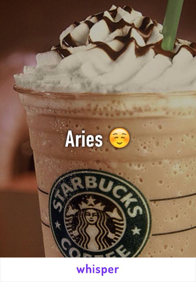 Aries ☺️