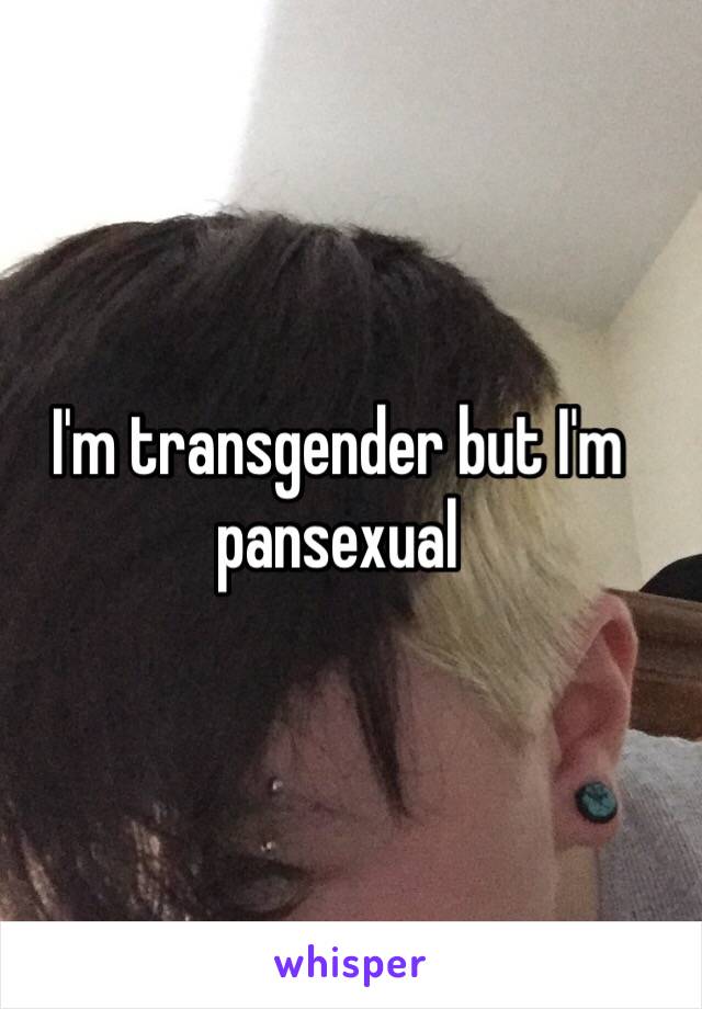 I'm transgender but I'm pansexual