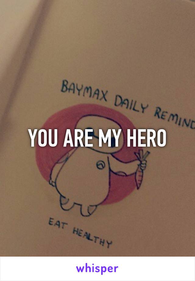 YOU ARE MY HERO