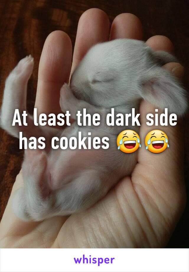 At least the dark side has cookies 😂😂