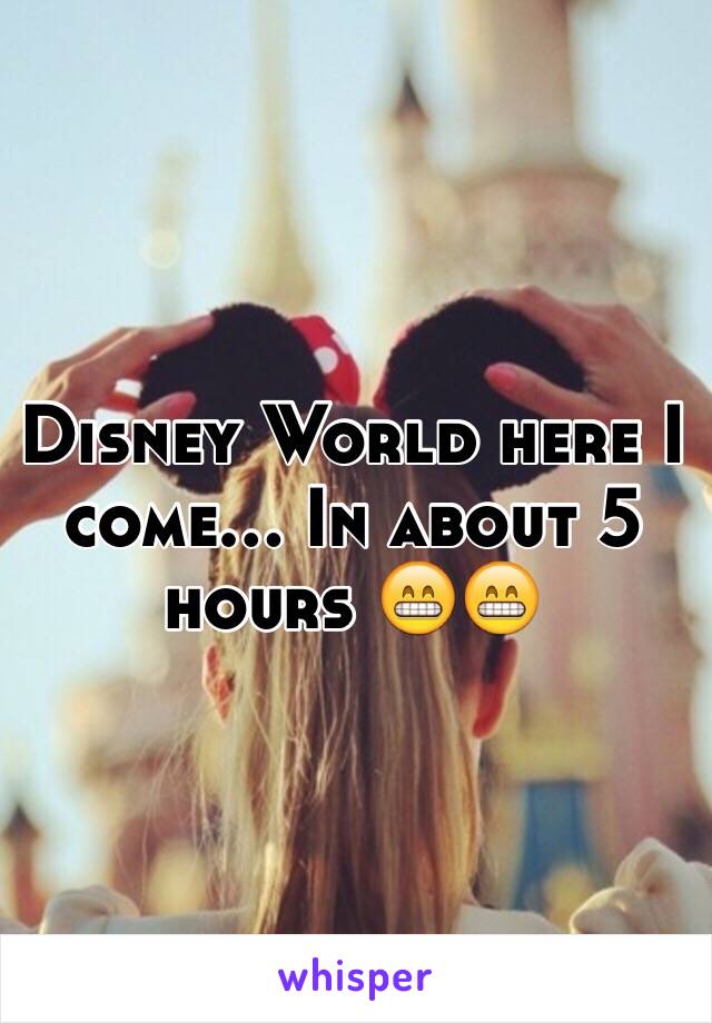 Disney World here I come... In about 5 hours 😁😁