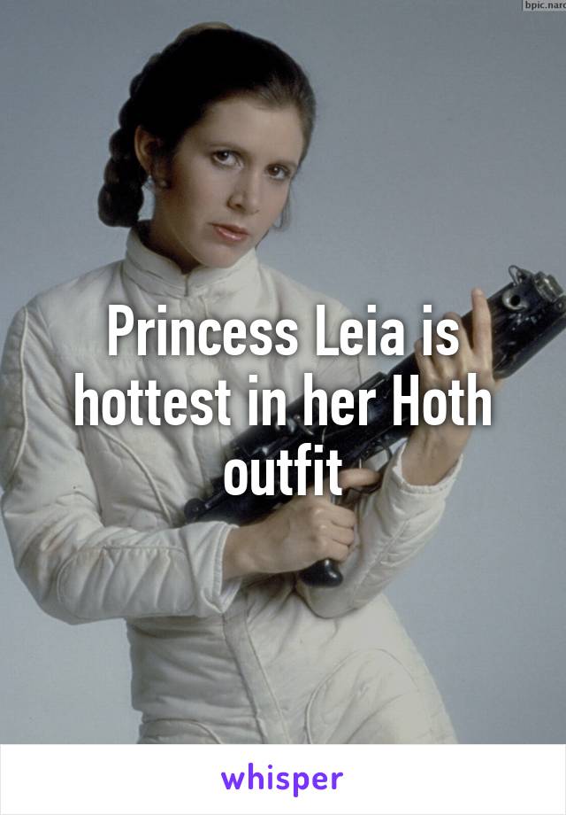 Princess Leia is hottest in her Hoth outfit