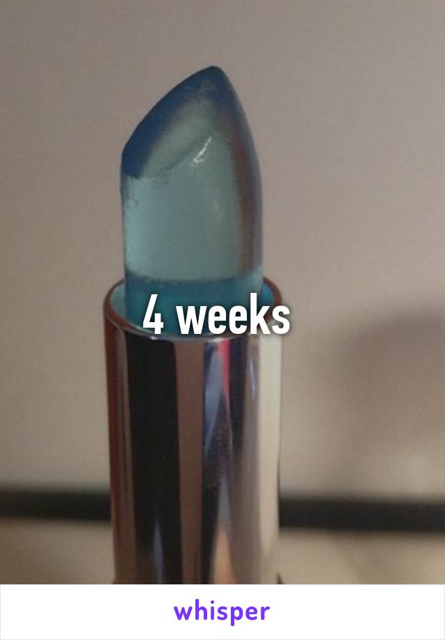 4 weeks 