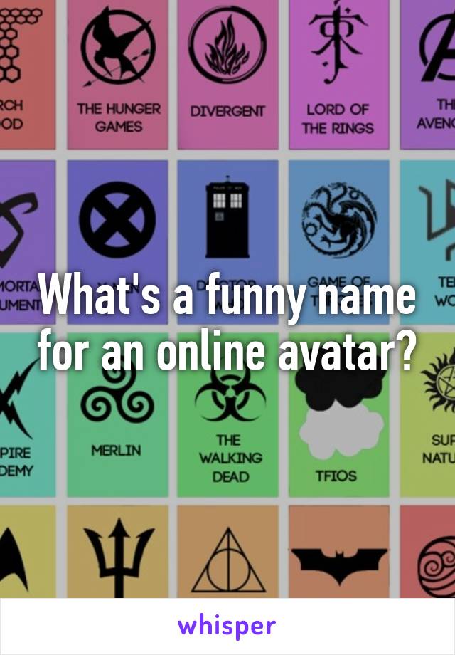 What's a funny name for an online avatar?