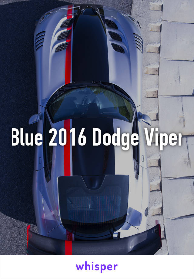 Blue 2016 Dodge Viper