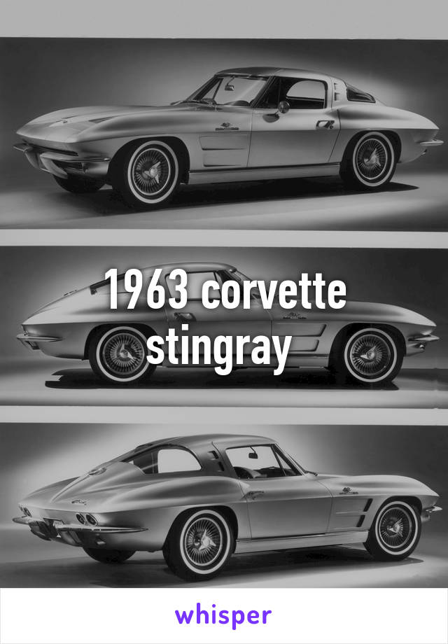 1963 corvette stingray 