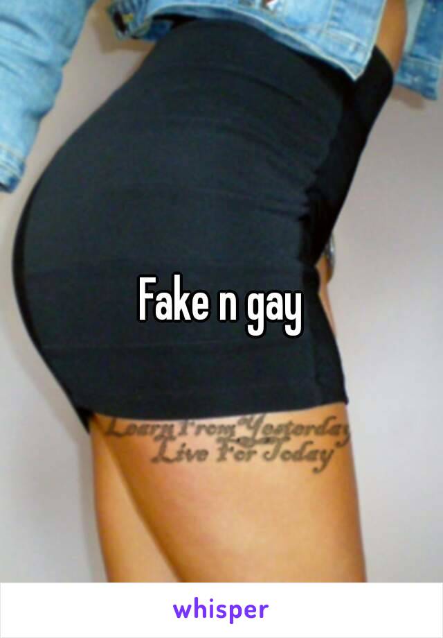 Fake n gay