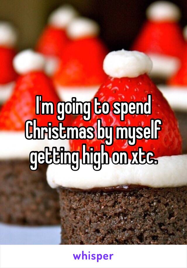 I'm going to spend Christmas by myself getting high on xtc. 