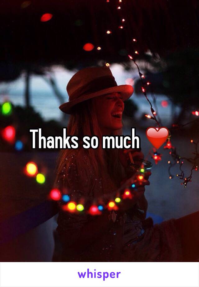 Thanks so much ❤️