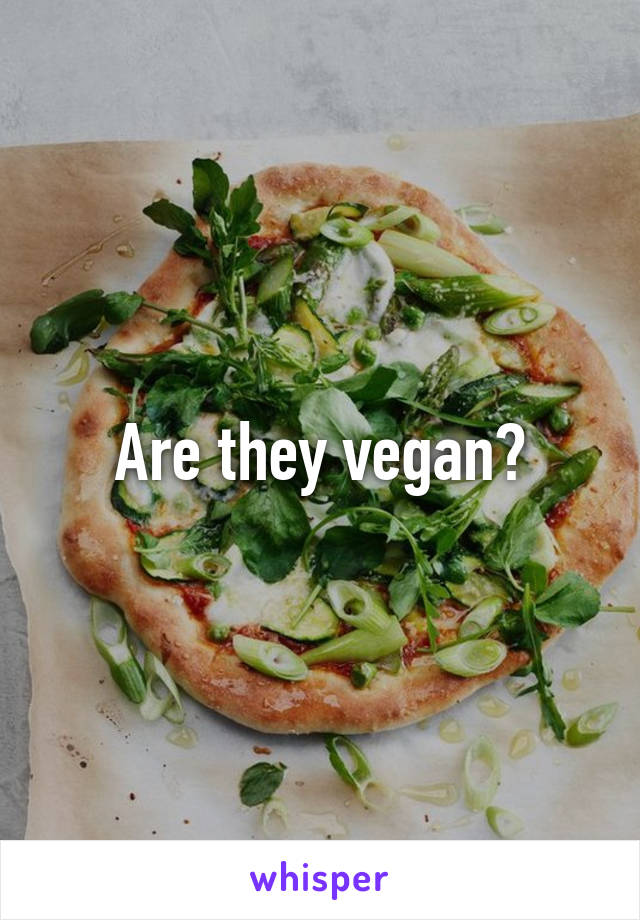 Are they vegan?