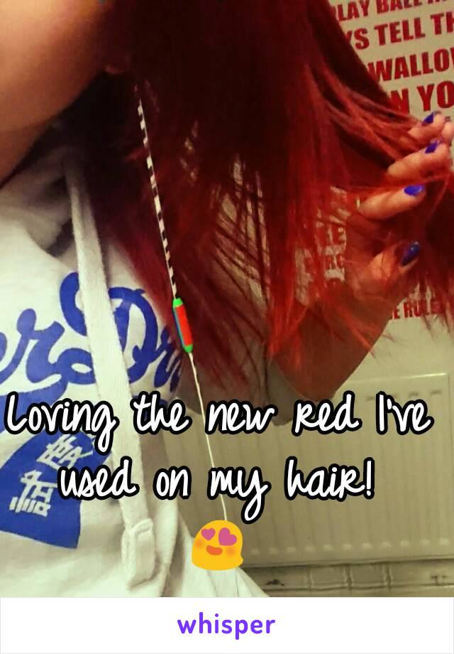 Loving the new red I've used on my hair! 
😍