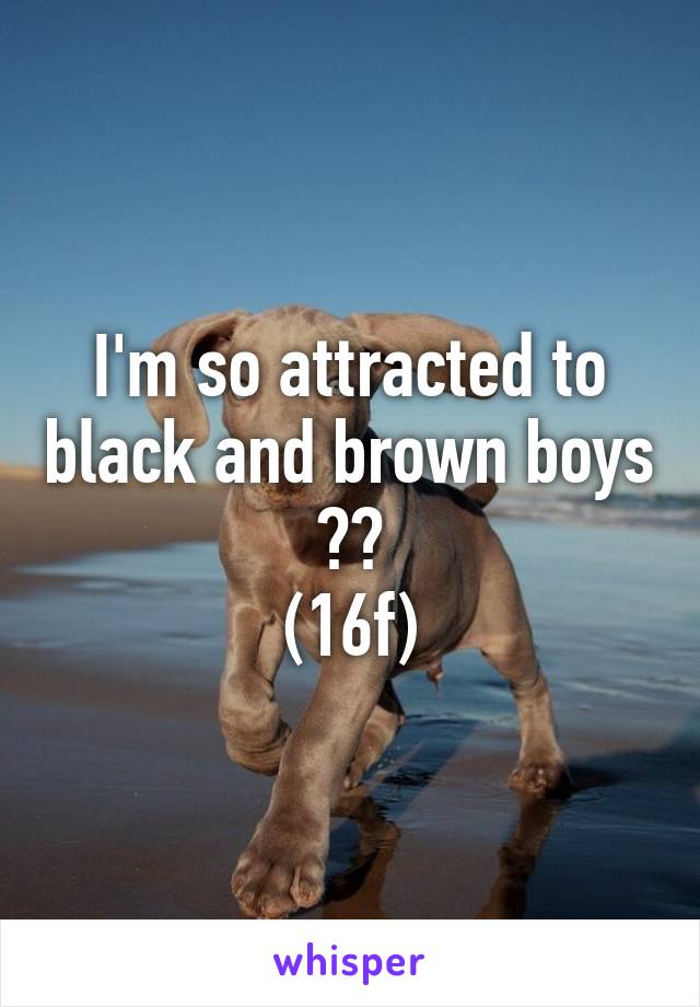 I'm so attracted to black and brown boys 😩👅
(16f)