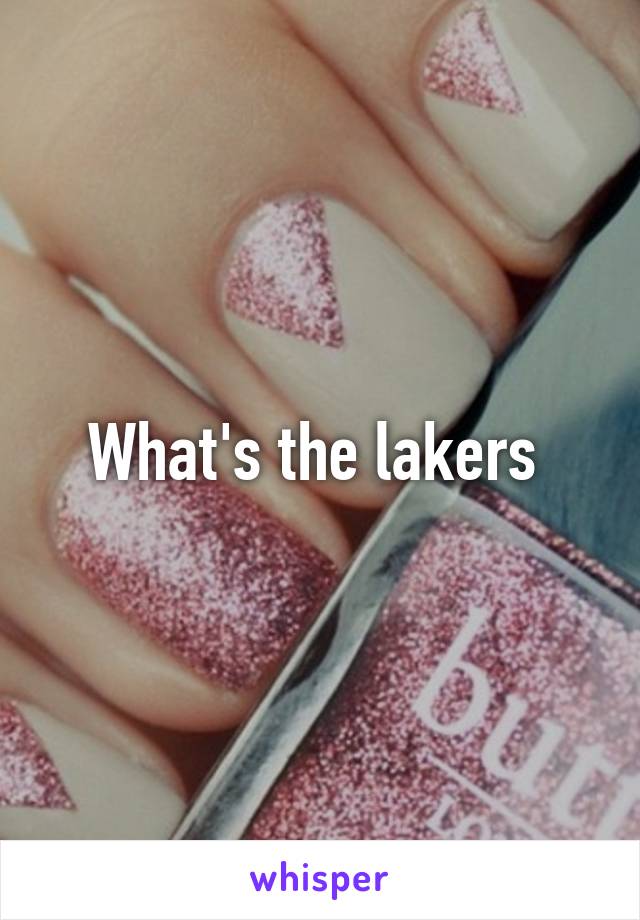 What's the lakers 