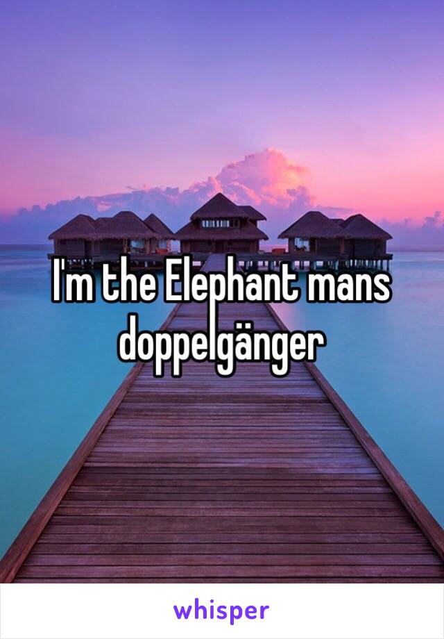 I'm the Elephant mans doppelgänger 