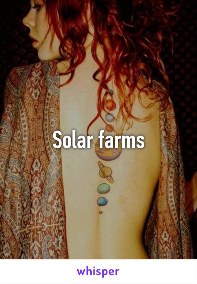 Solar farms