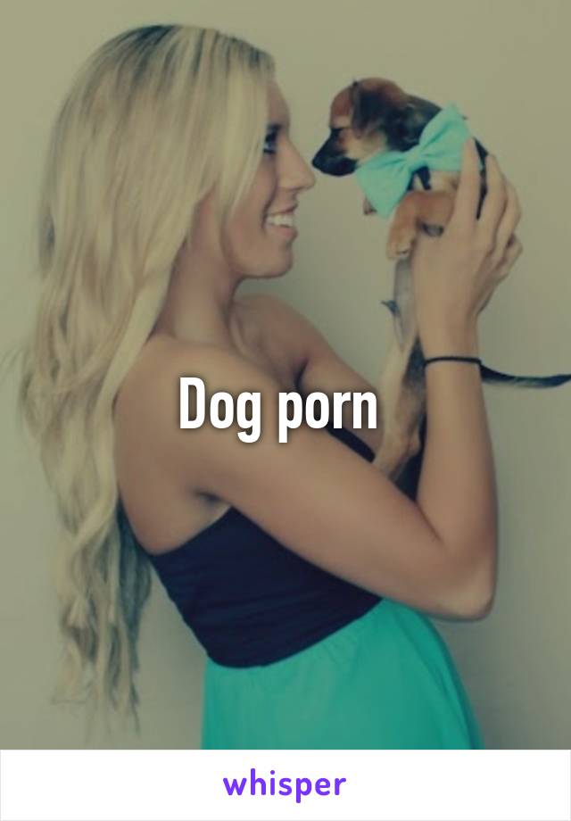 Dog porn 