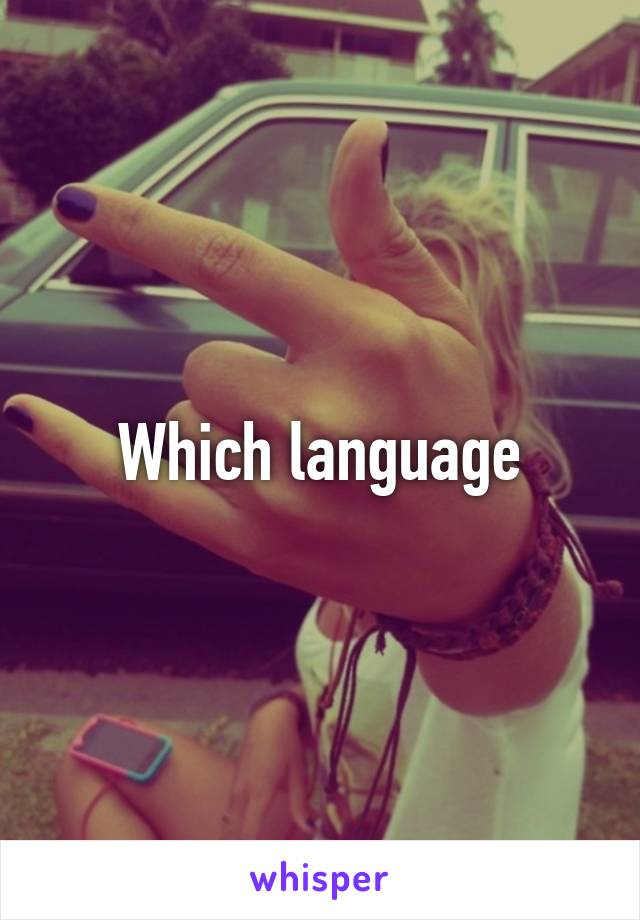 Which language