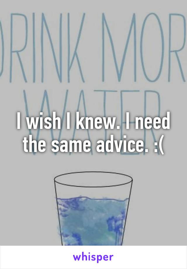 I wish I knew. I need the same advice. :(