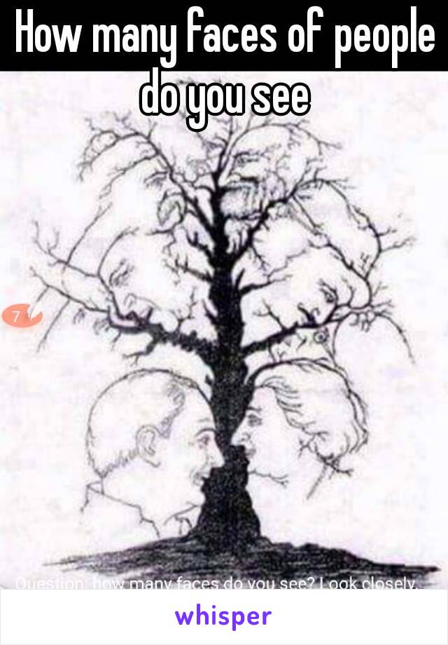 How many faces of people do you see 