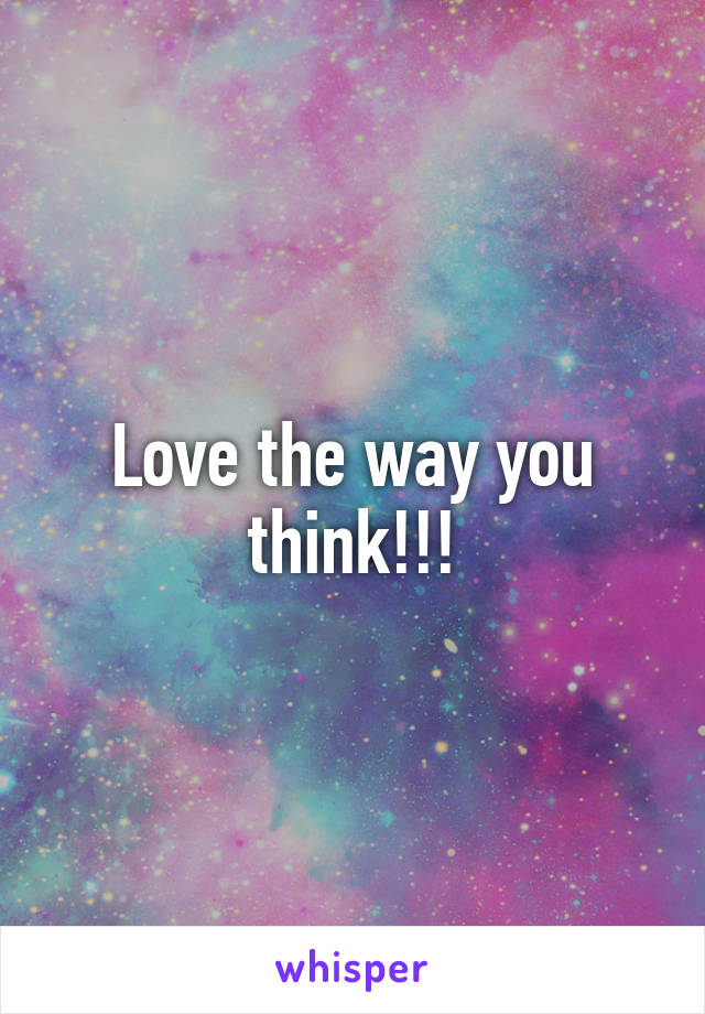 Love the way you think!!!