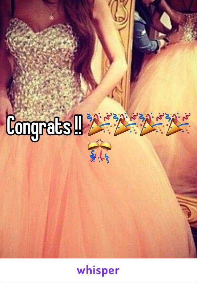 Congrats !! 🎉🎉🎉🎉🎊