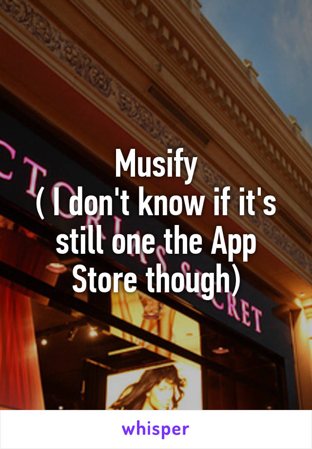 Musify
( I don't know if it's still one the App Store though)