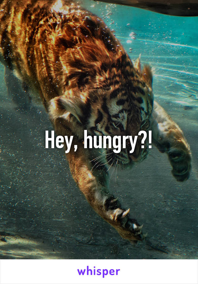 Hey, hungry?!