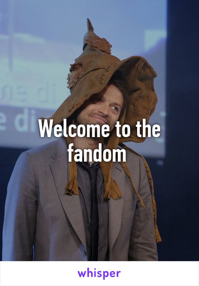 Welcome to the fandom 