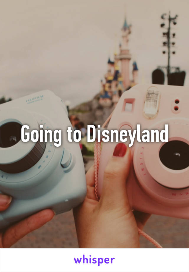 Going to Disneyland