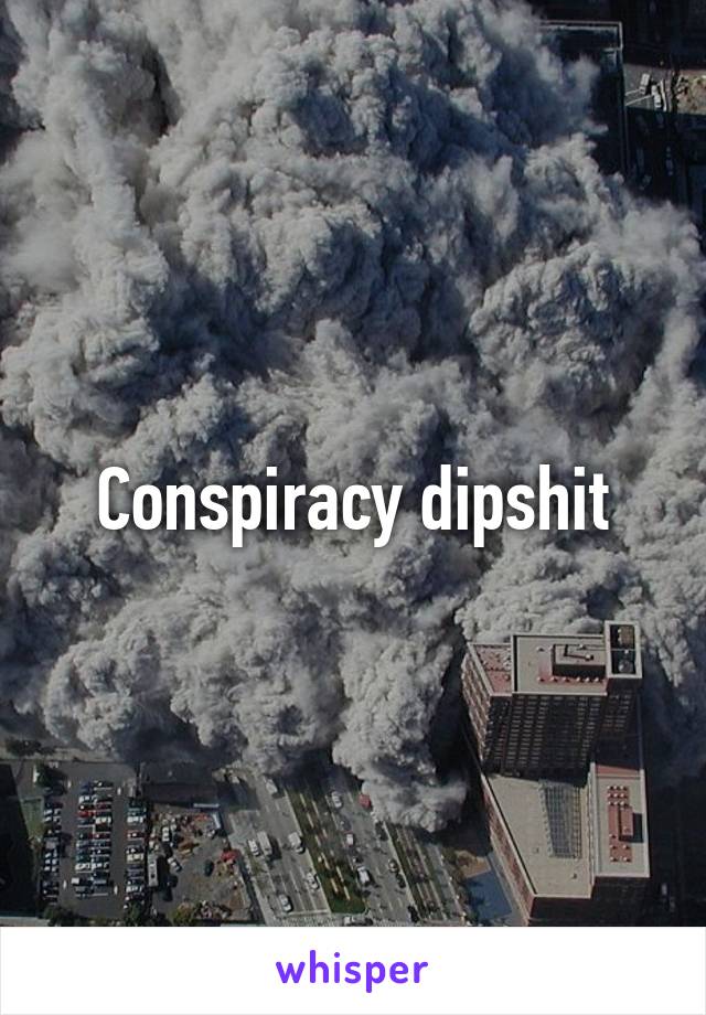 Conspiracy dipshit
